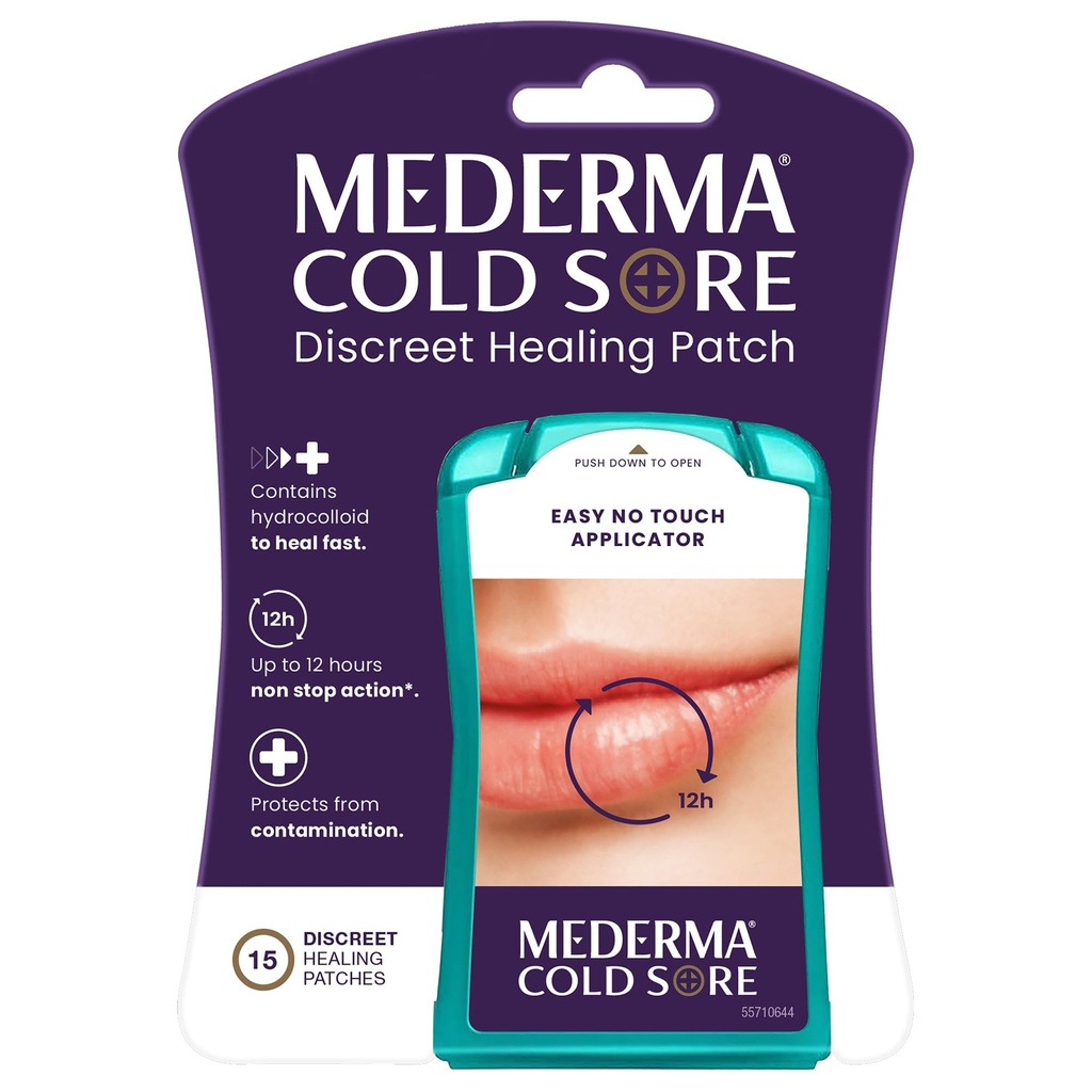 Mederma Fever Blister Dyscreet Uzdrawiająca Łata - Łata, która chroni i ukrywa zimne rany - 15 Hrabia