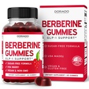 Berberine Gummies z Cejlon Cynamon (1,200mg) Premium Bezgraniczny Berberine Ceylon suplement cynamonowy dla dorosłych - Third- Party Tested, Non-GMO & Made in USA - 60 Count Chewable Gummies