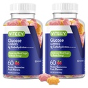 Viteey Glucose Gummies - 4g węglowodanów - szybko działająca alternatywa dla tabletek Glucose - Energia i Sugar Support - Wegan, Gluten Free, Żelatyna Free - 120 Count