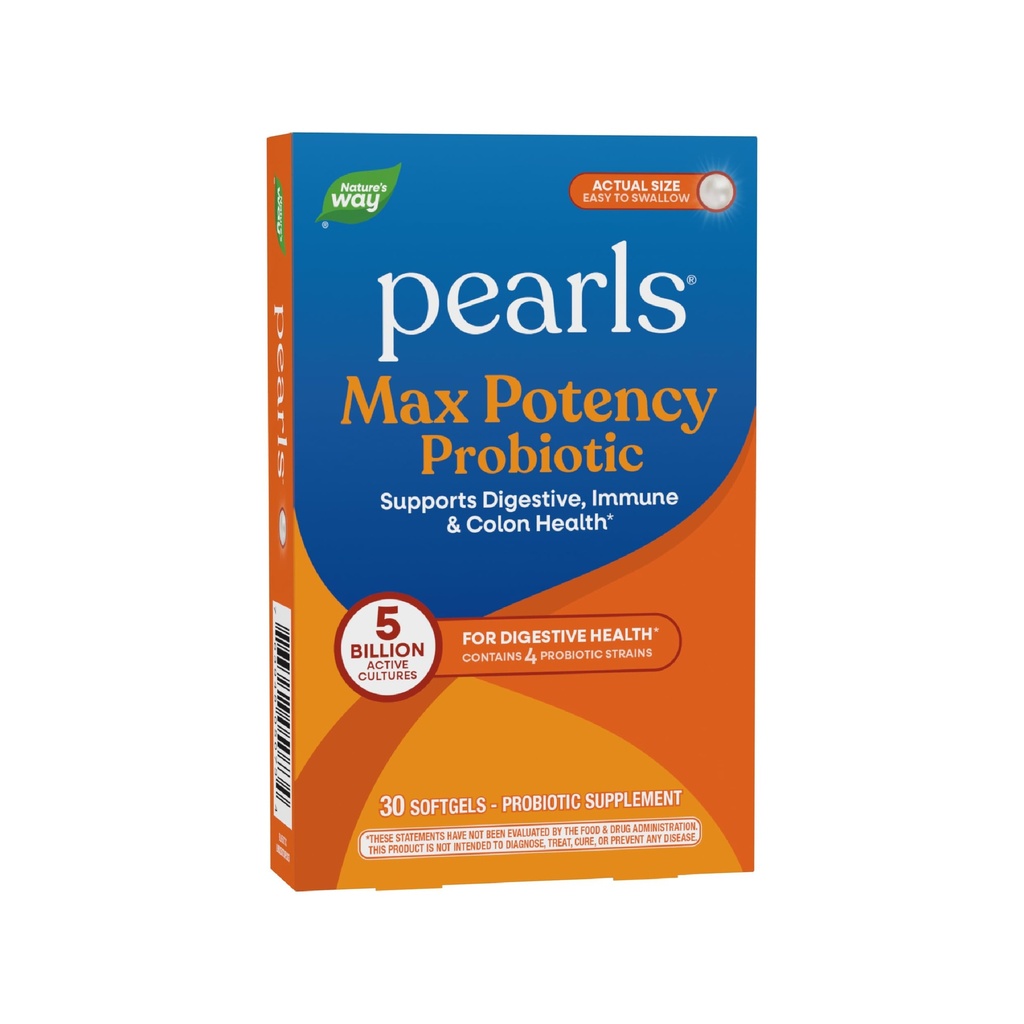Nature 's Way Probiotic Perły Max potencja, 5 Miliard aktywnych kultur, 30 Softgels