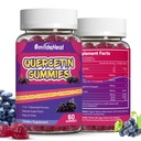 2 Pack Quercetin Gummies 1200MG, Quercetin Gummies z bromelainem, Cynk Witamina C, System immunologiczny Wegan Gummy dla dorosłych i dzieci, 120 Wegan