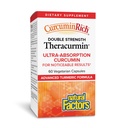 Czynniki naturalne, CurcuminRich podwójna siła Theracurmin, 60 mg, Tylko 1 kapsułki codziennie, Przygotowany do najwyższej absorpcji, 60 Hrabia (Opakowanie po 1)