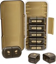 Cotygodniowy Pill Organizer 2 razy dziennie, Moisture- Dowód, Odłączalne Komory, PM Pill Box 2X 7 Dzień, Travel Pill Organizer for Pills / Olej rybny / Leki / Witamina / Suplementy (Brown)