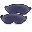 Lewis N. Clark Comfort Eye Mask + Sleep Aid to Block Light for Travel, Airplane, Hotel, Airport, Insomnia + Headache Relief with Adjustable Straps, 2 Pack, Blue