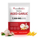 Aged Garlic Extract Capsules 300 Softgels | Odorless Aged Garlic Formula from Allium Sativum Bulb | Non-GMO, Gluten Free Herbal Garlic Supplements for Daily Wellness