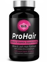 VWS Biotin 10,000 µg Suplement diety w / Cynk & Selenium do promowania grubszego wzrostu włosów, Silniejsze paznokcie i zdrowa skóra dla kobiet i mężczyzn, 60 Kapsułki wegańskie