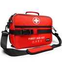 430 Piece First Aid Kit, Well-Organized Premium Waterproof Compact Trauma Medical Kits for Any Emergencies, Ideal for Home, Office, Car, Travel, Outdoor, Camping, Hiking, Boating (Red)