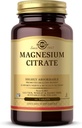 Solgar Magnezu Citrate - 60 Tablets - Promotes Healthy Bones, Wspomaga Nerve & funkcje mięśni - Wysoko absorbowalne - Non- GMO, Wegan, Gluten Free, Kosher - 30 Służenie
