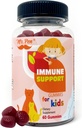 Pen Elderberry Witamina C Gumiaki cynku dla dzieci 124; 60 Hrabia 124; 2 Miesiąc dostaw 124; 4 + Lata, Gumiaki wsparcia immunologicznego, niski cukier, Non-GMO, Wegan, Gluten Free, Pectin Chews