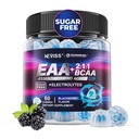 EEA Gummies Suplementy, Wszystkie 9 Esential Amino Acids Suplement, BCAA Amino Acids Gummies dla mężczyzn Kobiet Branched- Chain Aminos & Elektrolite Hydration Gummies Your Gluten Free, Malina Flavor, Wegan, 60ct