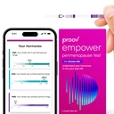 Proov - Eminencja Hormon Tracker w domu - dla kobiet 30- 40 + - Zrozum swój Hormon Balance & Perimenopauza Stage - Means FSH, LH, Estrogen & Progesterone - 1 Cycle Test Kit