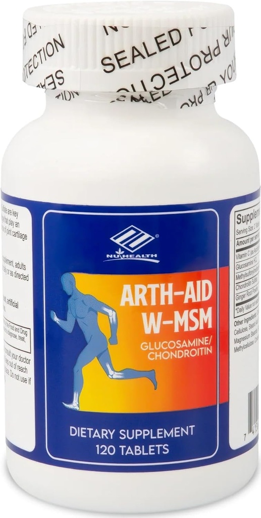 Arth- Aid W- MSM nowy Glukozamina Chondroitin 120 Liczby