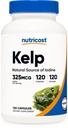 Kapsułki Nutricost Kelp, 325µg jodu, 120 Kapsułek, wegetariańskie, Non-GMO & Gluten Free