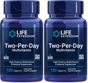 Przedłużenie życia Two-Per- Day High Potency Multi- Witamina & Suplement mineralny - Witaminy, Minerały, Ekstrakty roślinne, Quercetin, 5-MTHF Folate & More - Gluten- Free - Non-GMO - 120 Tabletki (Opakowanie 2)