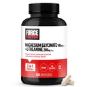 Siła czynnika Magnezu + L- Theanina, Bisglicynian magnezu Suplement do wsparcia kości, Mięśnie, Nerwy, Relaks, i Mood, Wegan, No Gelatin, Non-GMO, 120 Kapsułki roślinne