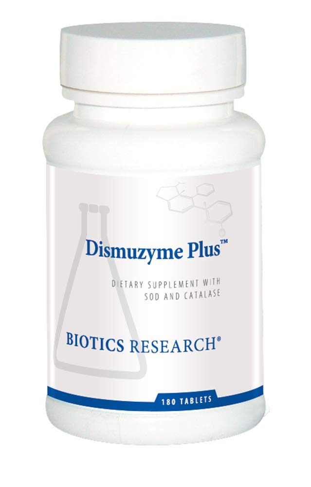 Biotics Research Dismuzyme Plus Wysoka aktywność przeciwutleniająca, Wspomaga system immunologiczny, Komfort i Flexion Joint, 180 tabletek
