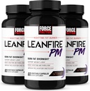 Siła czynnika LeanFire PM, Weight Loss Pills for Women and Men, Fat Burner and Overnight Weight Loss Pills to Burn Fat, Boost Metabolity, and Improve Sleep for Incredible Results, 60 Count (Pack of 3)