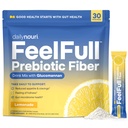 Codziennie Nuri FeelFull Prebiotic Fiber Drink Mix 124; Wspiera naturalną pełnię, Apetite & Crainges Control, Gut & Metabolic Health Agregates 124; Oligofruktoza, Glukomannan & Chromium Agregat 124; 30 Stick Packs