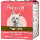 Herbsmith Pure Krill - Wild-Caught Antarctic Krill - Just 1 Ingredient - Astaxanthin for Dogs - Ready-to-Use Omega 3s – Alternative to Krill Oil for Dogs - 75g