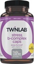 Twinlab Stress B- Complex Caps - Suplement do wsparcia energetycznego z witaminą B12 i B6- 250 Kapsułki
