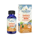 Nordic Naturals Baby 's Witamina D3, Unflavored - 0.76 oz - 400 IU Witamina D3 - Zdrowe kości, Wsparcie układu immunologicznego, Normalne rytmy snu - Nie-GMO, Certyfikowany wegetarianin - 90 Służenie