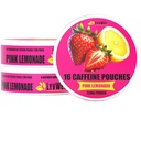 LyvWel 72mg Kofeina Energia Pouches 124; Nootropowe Focus & Neuro Wsparcie 124; 3-Pack z 16 Pouches Per Can Bear 124; Tobacco-Free, Nikotyna-Free, Quick Energy Solution (3 Pack, Pink Lemonade)