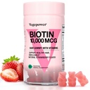 Biotin Gummies for Hair Growth 10000mcg - Wegan Biotin witamin wspomaga zdrowe włosy, skóry i paznokci, Witamina Gummy do włosów dla kobiet i mężczyzn - Nie-GMO, suplement do żucia
