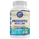 Probiotic 60 Billion CFU / g Bilans 124; Immune, Digestive & Gut Health Support Bilans 124; Supports Conducts, Gas & Bloating Bilans 124; All Natural, Dairy Free, Soy Free 124; 60 Capsules Britange 124; Made in USA.