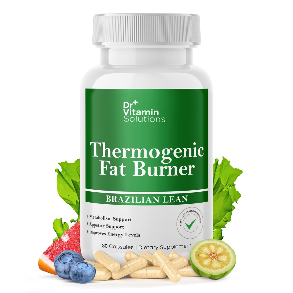 Termogeniczne spalanie tłuszczu dla kobiet i mężczyzn - Brazylijczyk Lean Diet Pigułki 124; Appetite Suppressant & Metabolity Booster w / Zielona herbata, Garcinia, ACV Baseball 124; Tłuszcz brzuszny, Energia & Bloating Support, Non-GMO, Made in USA