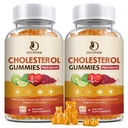 (2 opakowania) Suplementy cholesterolowe Gummie dla Cholesterolu Zdrowe, Sterole roślinne i Stanols, Czerwony Yeast Rice, Citrus Bergamot Complex dla Cholesterolu, Zachowanie Zdrowych Cholesterolu Poziomy - 60 Day Supply
