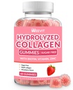 Kolagen Gummies dla kobiet, Zhydrolizowany Kolagen Peptides Gummies z biotyną, Suplementy Kolagenowe Gummy z witaminą B12, C, D, Cynk do paznokci skóry włosa