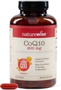 NatureWise CoQ10 200mg Softgels, High Potency Ubiquinone - Coensis Q10 Supplement - Antyoksydant for Heart Health + Energy - Vegan, Non-GMO, Gluten- Free - 200 Count [200- Day Supply]