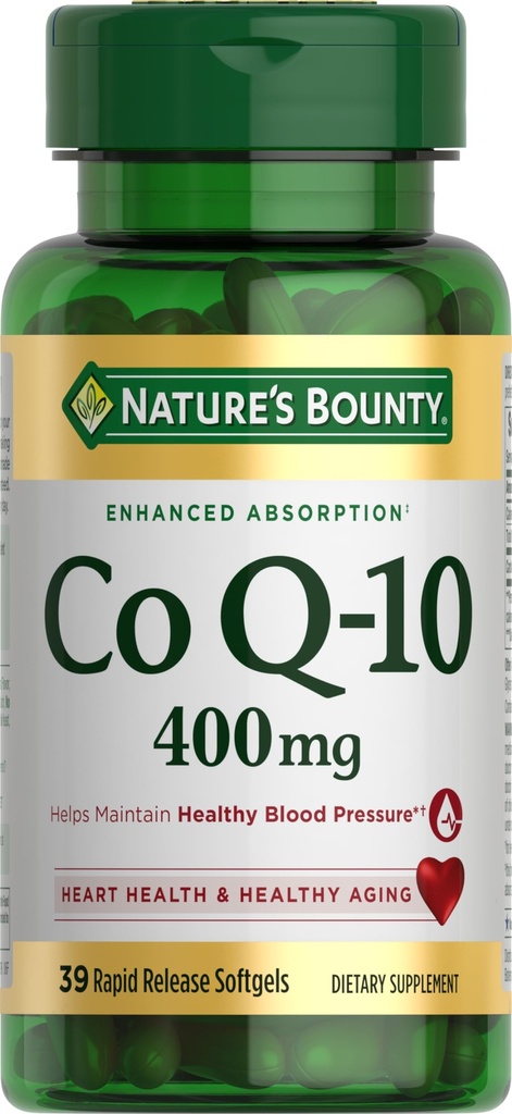 Natury Bounty Co Q- 10 400mg, 39 Softgels szybkiego uwalniania