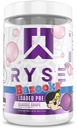 RYSE Załadowany proszek do przygotowania wstępnego - Bazooka Grape - Codzienne przygotowanie dla mężczyzn i kobiet z 390mg kofeiny, Beta Alanine i Citruline dla pompy, Focus, i energii - 30 Służenia