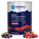 Gnally Nutrition BCAA Powder, Fruit Punch - Wstępny trening BCAAS Amino Acids - NSF Sport Certified - Suplement do wsparcia i odbudować mięśnie - Fruit Punch z kofeiną, 10.58 oz