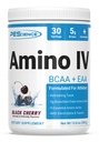 PESCIENCE Amino IV BCAA & EAA Proszek, Podstawowe aminokwasy, Tauryna, Elektrolity do nawadniania i odzyskiwania mięśni, Cukier wolny dla mężczyzn i kobiet, Post Workout - Black Cherry, 30 Służenia