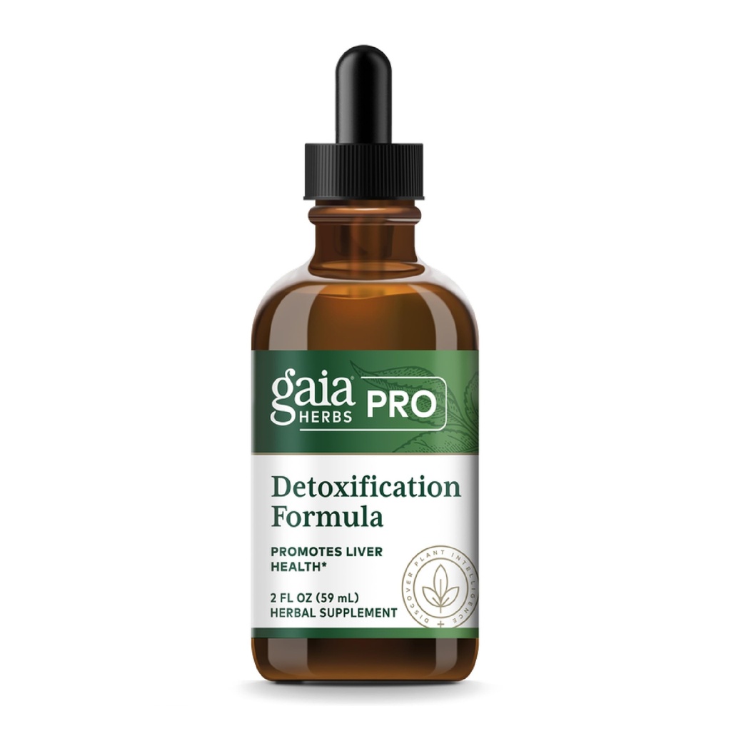 GAIA HERBS PRO Detoksykacji Formuła - Wspiera zdrowie i detoksykację wątroby * - Ostrze mleczne, Żółty Dock & More - 2 fl oz (30 Servings)
