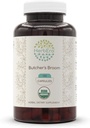 HerbEra Butcher 's Broom USDA Organic 120 Kapsułki 124; Natural Herbal Supplement Agregat 124; Certified Organic Vegetarian Capsules and Organic Butcher' s Broom (Ruscus aculeatus) Dried Root (120 Kapsułki)