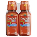 Vicks Kids DayQuil Berry Cold & Cough Medicine Co- Pack, Daytime Relief of Multiple Symples, Greate- Degustation Berry Flavor, Free of Alcohol & Acetaminofen, For Ages 6 +, 2x8oz
