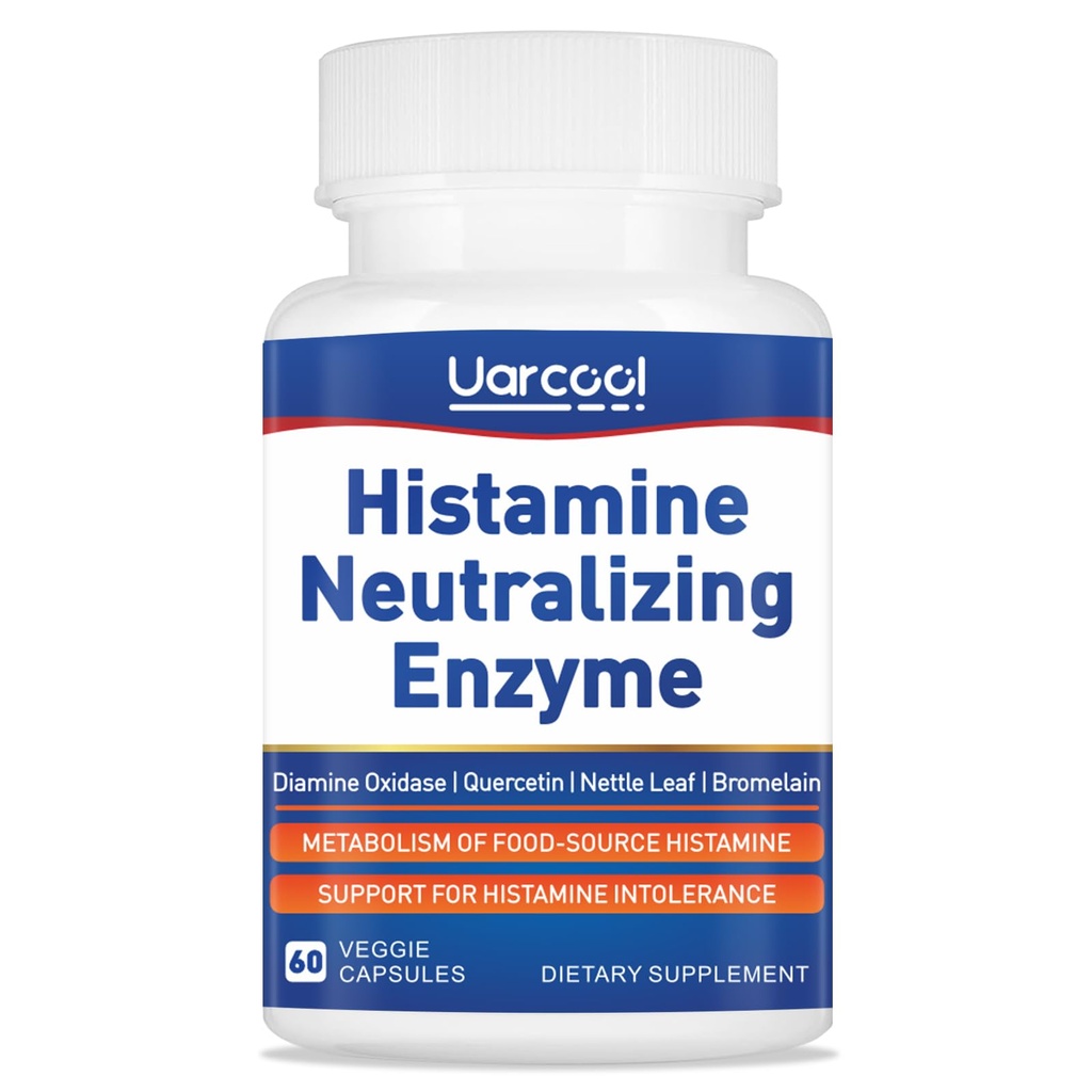 DAO Enzym Suplement Histamine Diamine Oxydase Suplement do Gładkiej trawienia - Made in USA - 60 Softgels