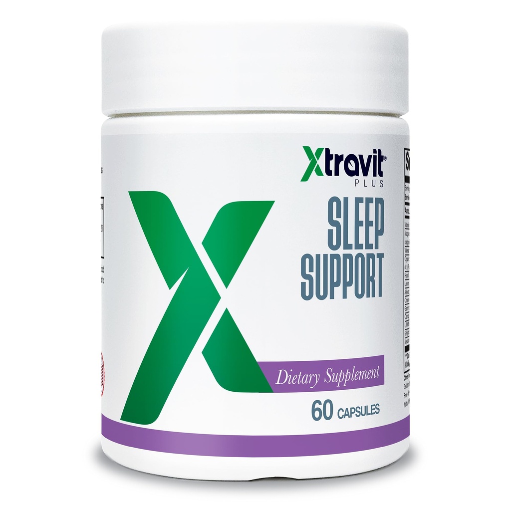 Supplement Supplement Sleep - Natural Herbal Sleep- Pomoc dla mężczyzn i kobiet - Dodatkowa siła Suplementy PM - Może wspierać spokój i głęboki odpoczynek - Non-GMO & Gluten Free, 60 Kapsułki