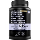 12- in-1 Sleep Support Kapsułki - Melatonine- Free i Non-Habit Forming Sleep Supplement ze zrównoważonym mieszanką magnezu, Ashwagandha, L- Tryptofan, Valerian Root, GABA i 5- HTP (90 kapsułki)