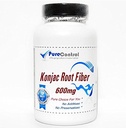 Glukomannan 600mgKonjac Korzeń Fiber / / 180 Kapsułki / / Czysty / / przez suplementy PureControl