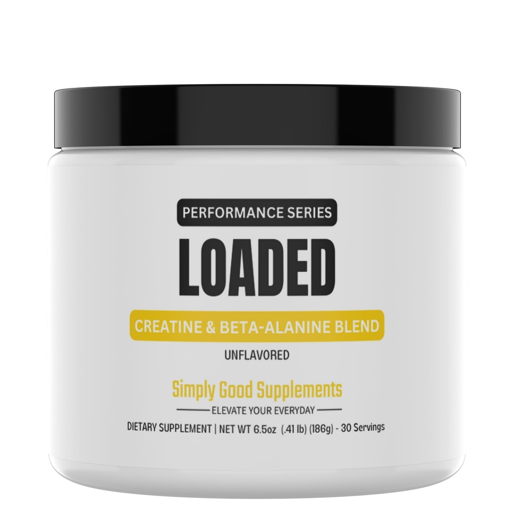 Załadowany proszek kreatora i alaniny - 3200mg beta- alaniny i 3000mg monohydratu kreatryny - zwiększenie siły, mocy i wytrzymałości - Daily Muscle Performance Supplement - 30 Servings