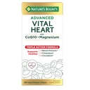 Bounty Bounty Advanced Vital Heart z CoQ10 + Magnez, Przeciwutleniacz, Wspiera zdrowe ciśnienie krwi, Cholesterol, cyrkulacja, Triple Action Formula, CoQ10, Suplement magnezu, 60 Softgels
