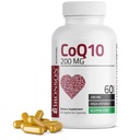 Bronson CoQ10 200 MG Wysoka moc Produkcja energii komórkowej, 60 Kapsułki wegetariańskie