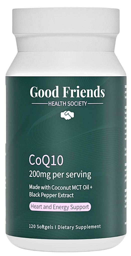 Ubichinol CoQ10 200mg - Wysoka absorpcja z Black Pepper Extract & Coconut MCT Oil - 120 Softgels, Lab- Tested, No Seed Oils, Non-GMO - Heart and Energy Support