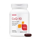 GNC CoQ- 10 400mg - Heart Health & Cellular Energy Support Supplement - Przeciwutleniacz dla zdrowego układu sercowo-naczyniowego - Easy to Swallow Softgels - Bezgluten- 60 Count (60 Servings)