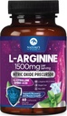 Kompleks L-Arginine - dodatek uzupełniający do tlenku azotu - Premium Energy Blend for Natural Heart Health & Support Muscle - Non-GMO, Made for Men & Women, Butelkowany USA - 60 Kapsułki